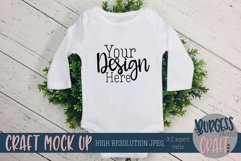 Easter spring Baby bodysuit Craft mock up |High Res JPG Product Image 1