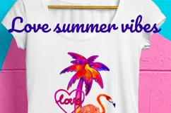 Summer vibes| Watercolor clipart PNG Product Image 3