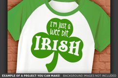 Just A Wee Bit Irish SVG - St. Patricks Day Shirt - 1080 Product Image 1