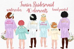 Flower girls clipart Junior Bridesmaids Wedding robes Product Image 1