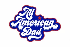 All American Dad - Father's Day - Patriotic Shirt SVG Product Image 2