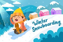 Winter Snowboarding - Vector Illustration Product Image 1