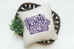 Iowa Mandala SVG File - Home is Where the Heart Is SVG Product Image 2