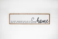Farmhouse Sign SVG The most important work you will ever do Product Image 3