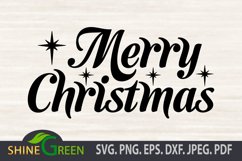 Merry Christmas SVG PNG EPS - Cricut, Sublimation Product Image 2