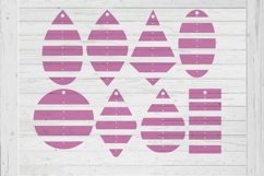 stacked shapes earrings template svg png dxf ai files Product Image 1