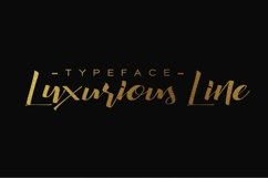Web Font Luxurious Line Typeface Product Image 1