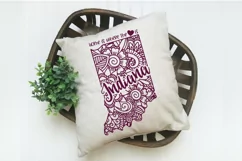 Indiana Mandala SVG File - Home is Where the Heart Is SVG Product Image 4