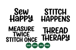 Funny Sewing Quote SVG Craft Design Product Image 1