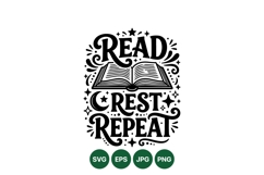 Inspirational Reading Quote SVG Design For Crafts Product Image 1