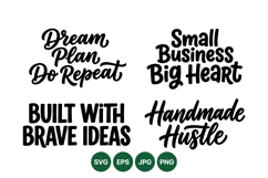 Hand Lettered Motivational Quotes For Business Crafts Product Image 1