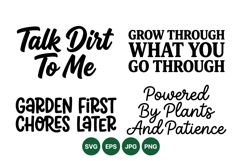 Inspirational Garden Quote SVG For Crafting Product Image 1