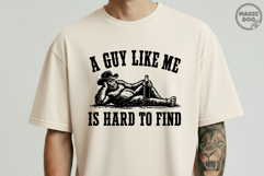Bigfoot A Guy Like Me Is Hard To Find|Sasquatch Cowboy Dad Product Image 3