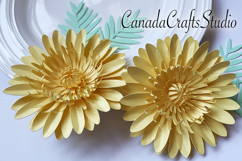 Aster Paper flower SVG, DXF cut file. Product Image 2
