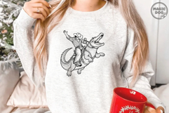 Cowboy Riding Alligator|Funny Western Gator Rodeo Product Image 5