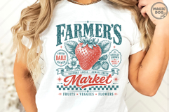Farmer's Market Strawberry|Vintage Fruit Stand Support Local Product Image 5