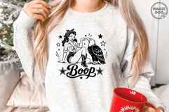 Retro Girl Boop Eagle|Vintage Patriotic 4th of July Merica Product Image 5