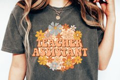Teacher Assistant Png Floral Teacher Assistant Sublimation Product Image 4