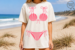 Coquette Seashell Bikini Summer Coastal Girly Beach Swimsuit Product Image 2