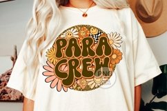Para Crew Png Paraprofessional Parapro Retro Groovy Floral Product Image 5