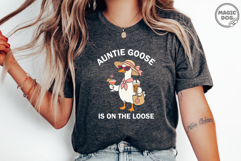Auntie Goose Is On The Loose Goose Drinking Iced Coffee SVG Product Image 5