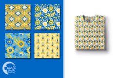 Provence Floral patterns, Blue Floral papers AMB-1813 Product Image 4