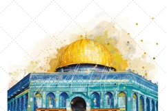 Famous Islamic buildings 4 clip art illustrations Kaaba png Product Image 4