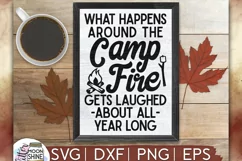What Happens Camp Fire SVG DXF PNG EPS Cutting Files Product Image 1