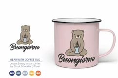 Bear SVG | Good Morning SVG | Buongiorno SVG Product Image 1