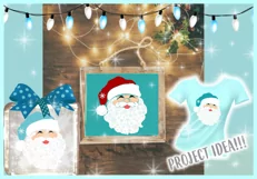 Santa Claus Face Snowflakes SVG Dxf Eps Png PDF Product Image 2