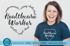 Healthcare worker svg, a health care worker svg for crafters Product Image 1
