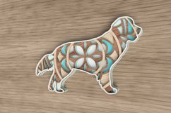 Dog Laser Cut File - Golden Retriever Mandala Product Image 2