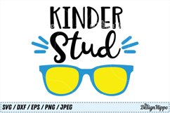 Kinder Stud SVG, Kindergarten SVG, Back to School SVG Cricut Product Image 1