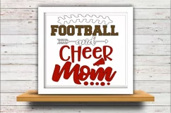 Football svg SVG DXF JPEG Silhouette Cameo Cricut cheer mom Product Image 2