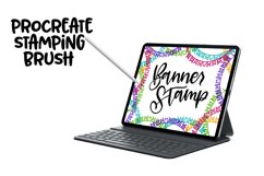 Procreate Banner Stamp Doodle Brush Product Image 1