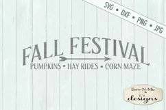 Fall Festival Pumpkins Hay Rides Corn Maze SVG DXF Files Product Image 2