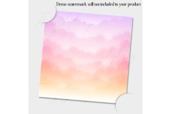 18 fairy ombre magical unicorn cloud digital papers Product Image 7