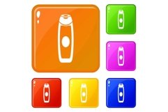 Deodorant icons set vector color Product Image 1