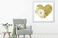 Heart SVG File - Flowers SVG File - Heart with Flowers SVG Product Image 3