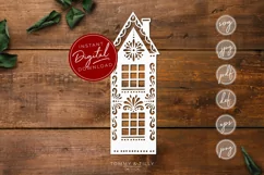 Gingerbread House - SVG EPS DXF PNG PDF JPG Product Image 1