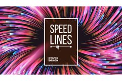 Abstract Speed Lines Vector. Dynamic Effect. Radial Product Image 1