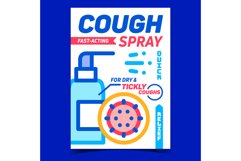 Cough Spray Creative Promotional Banner Vector Product Image 1