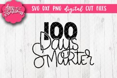 100 Days Smarter - SVG DXF PNG Cut files and Clipart Product Image 1