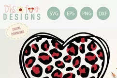 SVG Heart animal print |subway art | Mother's Day | wedding Product Image 2