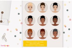 Girl clipart avatar, female logo, social brand LVB61 Lily Product Image 4