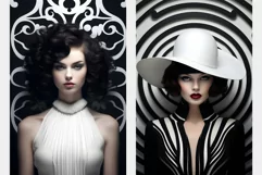 Exquisite Black & White Fashion Portraits Product Image 5