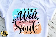 Inspirational Quote PNG Watercolor Christian Sublimation Product Image 3