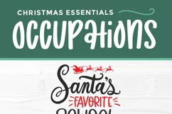 Christmas School Secretary svg -Santa's favorite Secretary Product Image 5