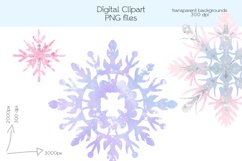 Snowflakes Clipart - PNG Files Product Image 3