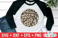 Basketball SVG | Leopard Print Basketball | Shirt Design Product Image 1